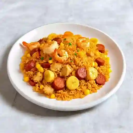 Arroz de la casa trio / 3 personas