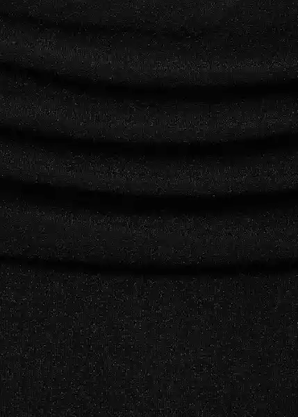 Top Xtom Negro Talla M Mujer Mango