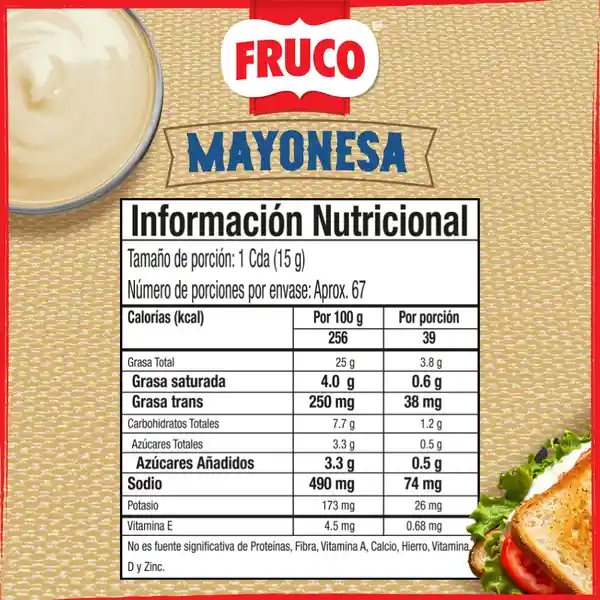 Salsa de Mayonesa Fruco Doypack Pague 800 g Lleve 1000 g