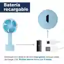 Ventilador Mini de Mano Con Base 1200 Mah Azul Miniso