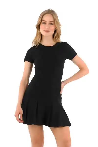 Vestido Corto Amelie Negro Talla XS Mercedes Campuzano