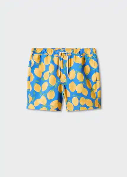 Short Bañador Limón Amarillo Talla S Hombre Mango