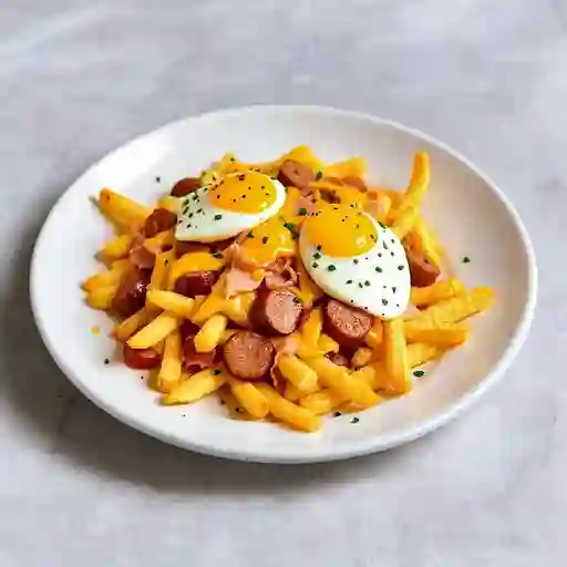 Salchipapas especial