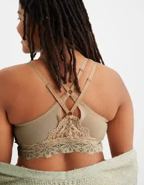 Bralette Aerie Beige Talla Medium American Eagle 16983291