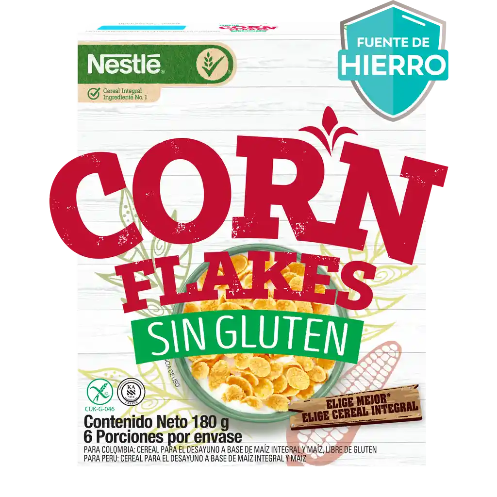 Cereal CORN FLAKES de NESTLÉ sin gluten x 180g