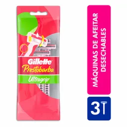 Gillette Prestobarba Máquinas de Afeitar Desechables X 3