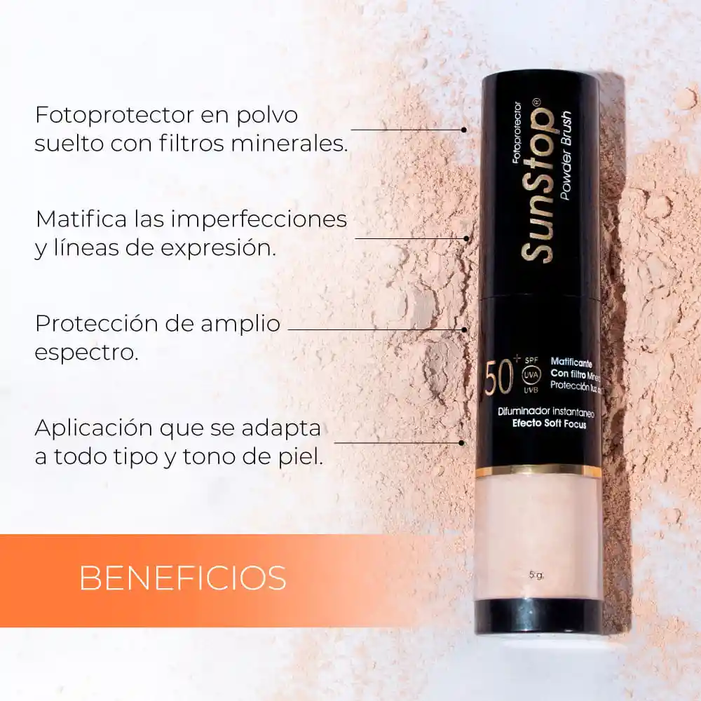 Sunstop Powder Brush Spf50 - Pharmaderm