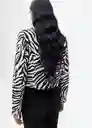 Chaqueta Mati Negro Talla M Mujer Mango