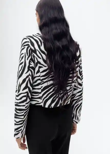 Chaqueta Mati Negro Talla M Mujer Mango