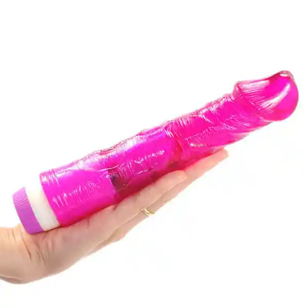 Vibrador Multi Velocidad Flexible Jelly Boy Fucsia