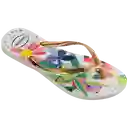 Sandalias Slim Tropical Blanco/Azul Talla 40 4122111 Havaianas