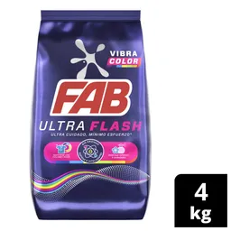 Fab Detergente en Polvo Vibra Color Ultra Flash