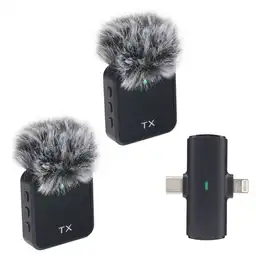 Micrófono Jaltech Tx Peludo 2 en 1 Set X2 - F15