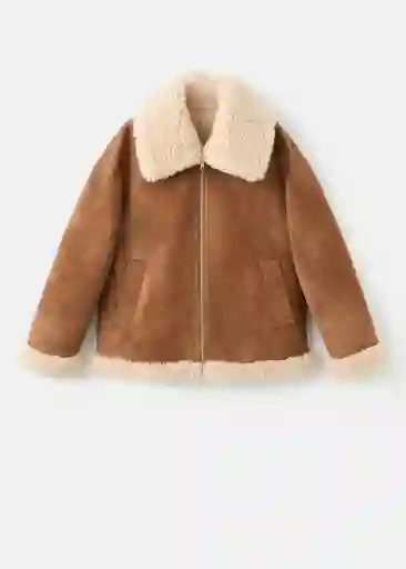 Chaqueta Adriana Marron Talla M Mujer Mango