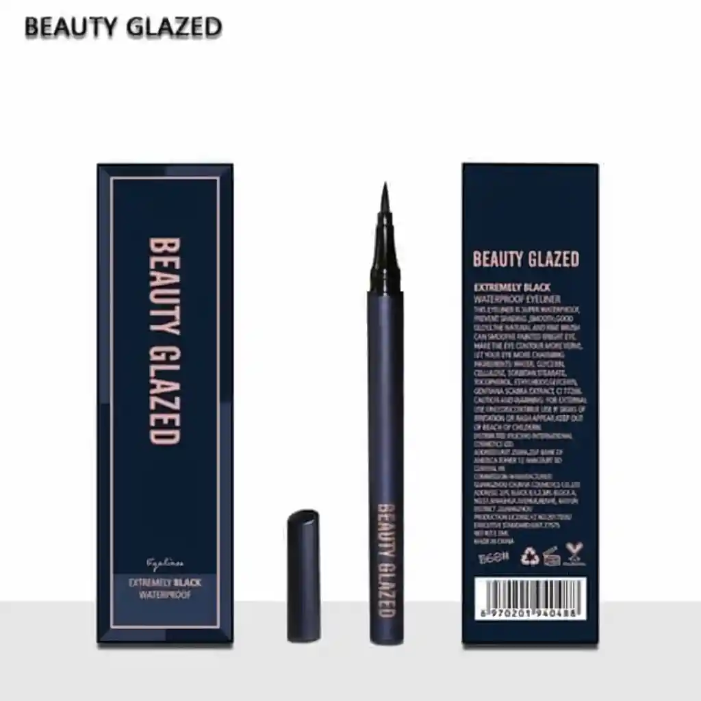 BEAUTY GLAZED Delineador Plumon Negro