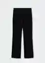 Pantalón Annie Negro Talla 34 Mujer Mango