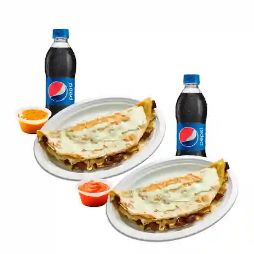 Combodoble quesadilla mediana chicharrón