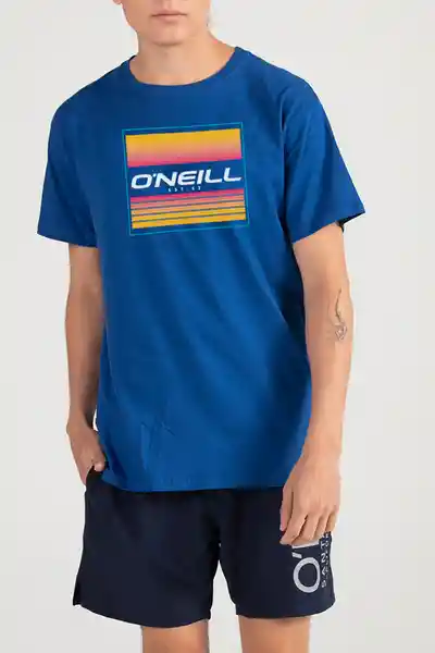 ONeill Camiseta Slim Fit Falir Masculino Azul Coba XL