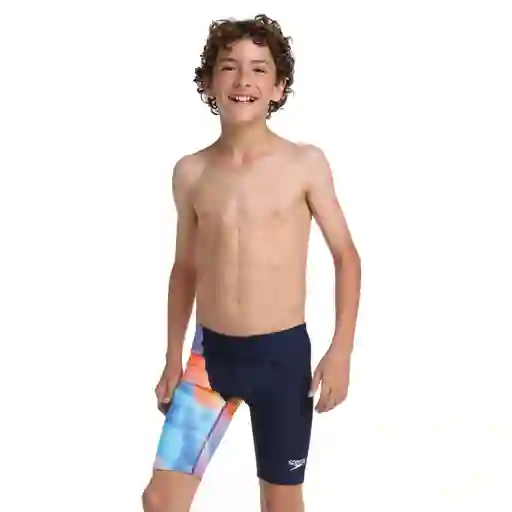 Pantaloneta de Baño Jammer V Cut Junior Ac Rain Talla 12 Speedo