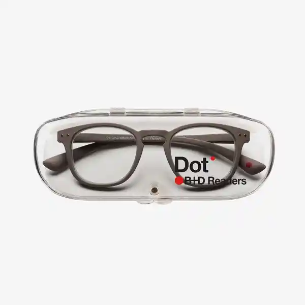 B+D Gafas Reading Dot Gris + 2.00