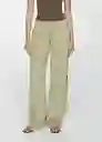 Pantalón Coral Khaki Talla XS Mujer Mango