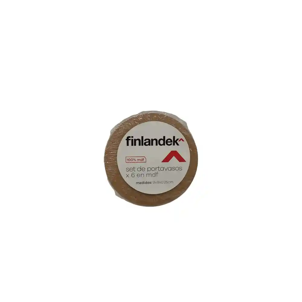 Set de Portavasos X6 Pzas Finlandek Kt2160291