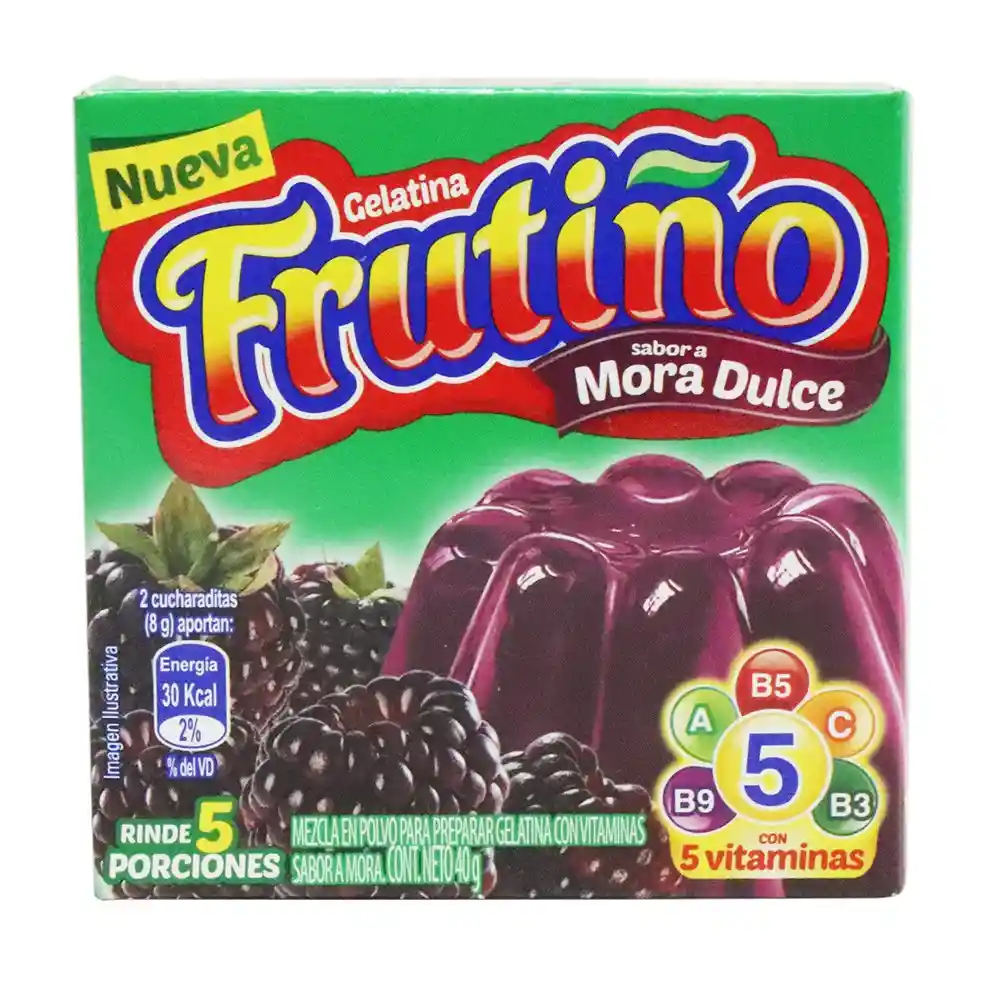   Frutiño  Gelatina Sabor A Mora 