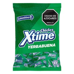 Chicle Xtime Yerbabuena Colombina