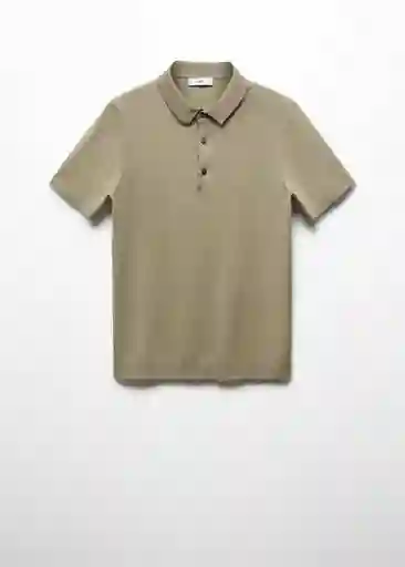 Camisa Polo Arraona Oliva Talla XXL Hombre Mango