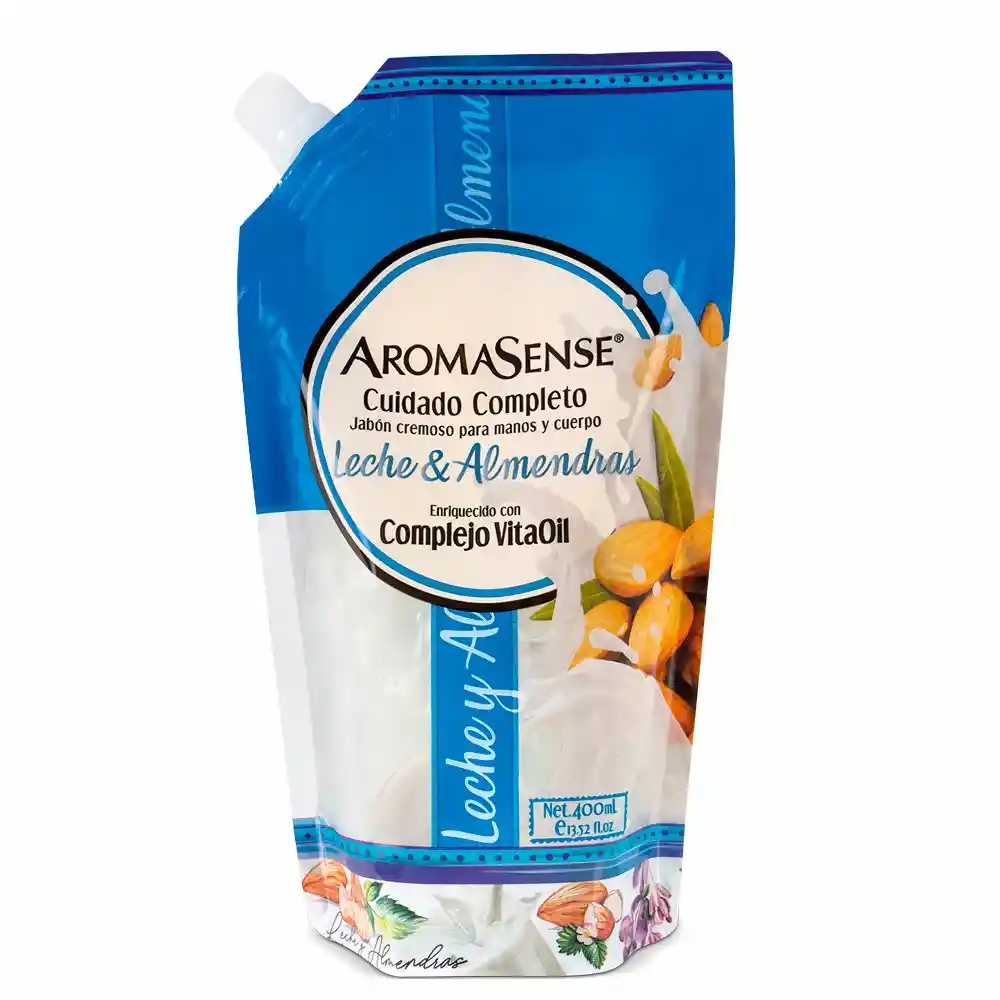 Aromasense Jabón Crema Leche y Almendras