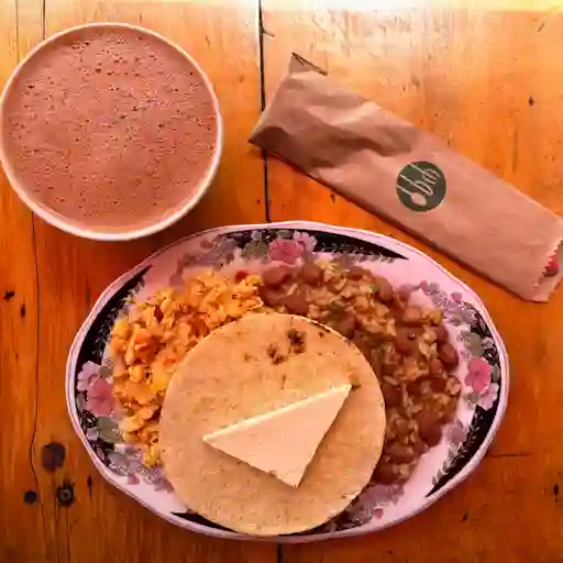 Huevos y calentados