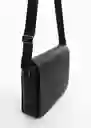 Bolso Mesenger Negro Talla 99 Hombre Mango