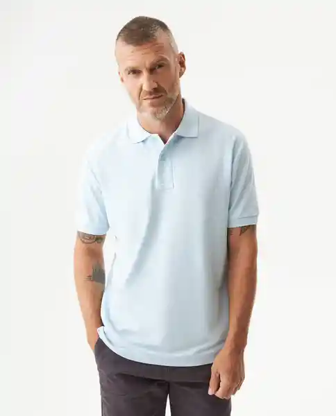 Camiseta Polo Classic Azul Ligero Claro Talla S Chevignon