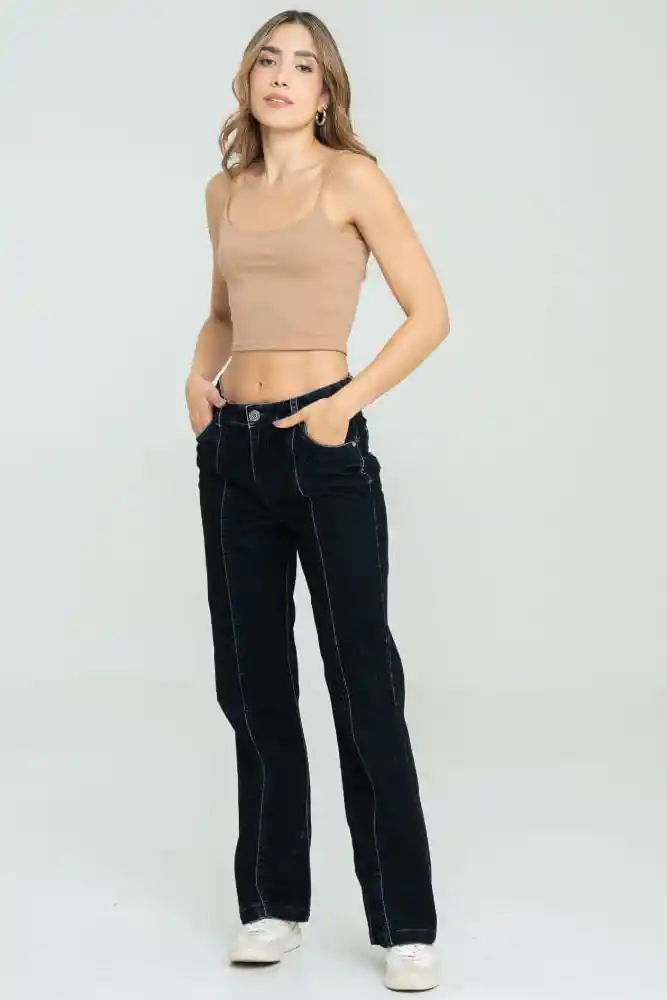 Jeans Straight Velvet