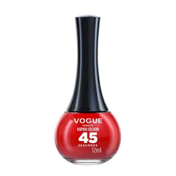 Esmalte Vogue Rapido Secado 45 Segundos Fuego Puro