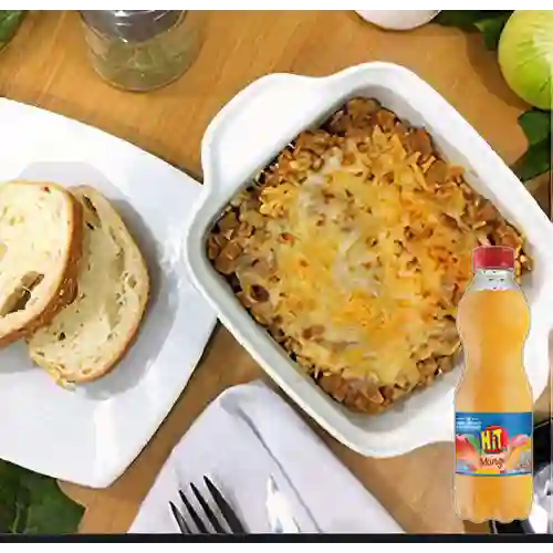 Combo lasagna mixta junior + hit 350 ml