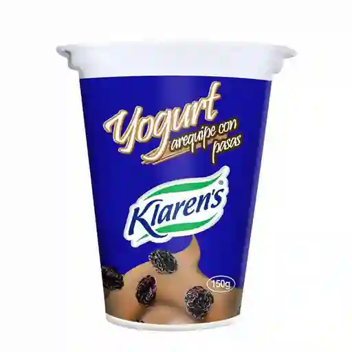   Klarens  Yogurt Arequipe Con Pasas 