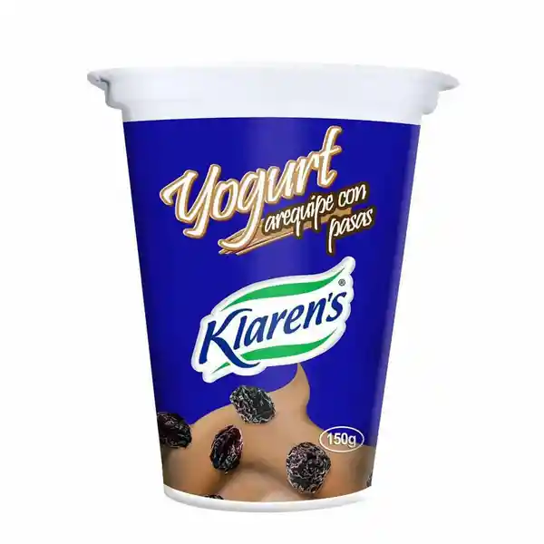   Klarens  Yogurt Arequipe Con Pasas 