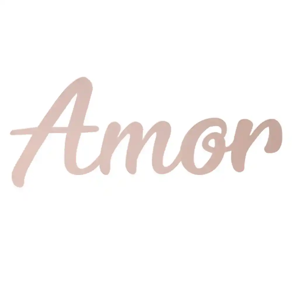 Marres Adorno Pared Amor Rosado 37 X 1 X 15 Cm