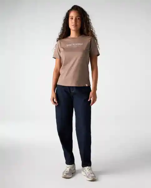 Camiseta Mujer Café Talla L 602G020_CAF171311 Americanino