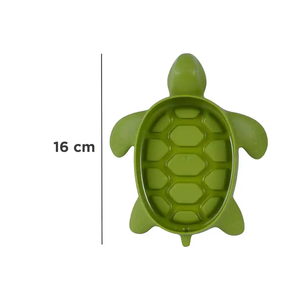 Jabonera de Plástico en Forma de Tortuga 16 cm Miniso