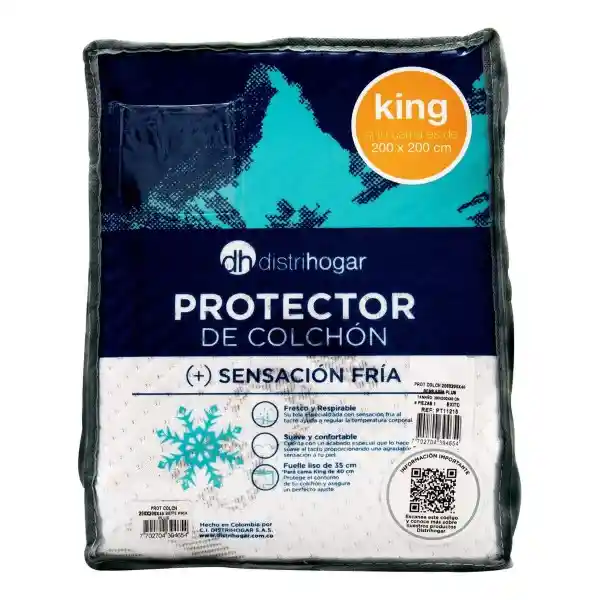 Protector Colchon Sensaci Fria Distrihogar Pt11215-E1