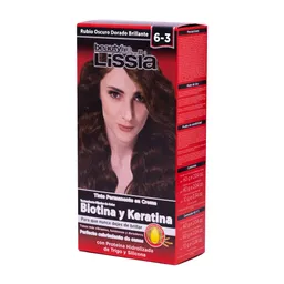 Lissia Tinte de Cabello Tono 6.3 Rubio Oscuro Dorado Brillante