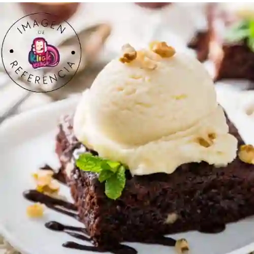Brownie con Helado