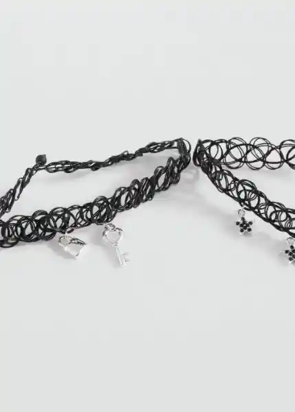 Collar Cblack Negro Talla 99 Niñas Mango