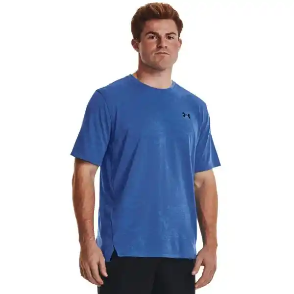 Under Armour Camiseta Tech Jacqrd Hombre Azul LG 1377052-471