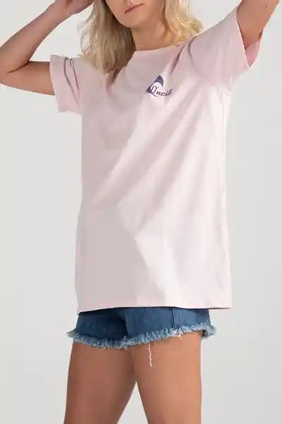 ONeill Camiseta Oversized Wavey Daze Femenino Rosado Talla L