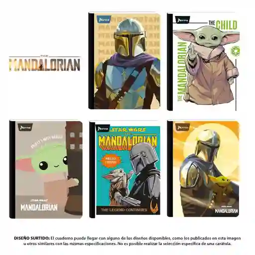 Norma Cuaderno Mandalorian Grande Cuadriculado 50 Hojas Cosido