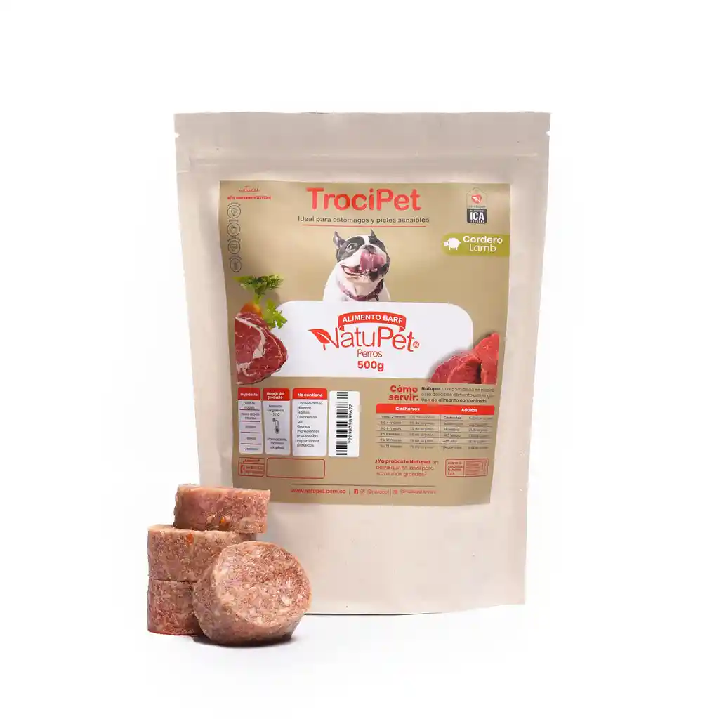 Natupet Alimento para Perro Trocipet Cordero Razas Pequeñas