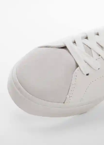 Zapatos Deportiva Base Blanco Talla 36 Mujer Mango